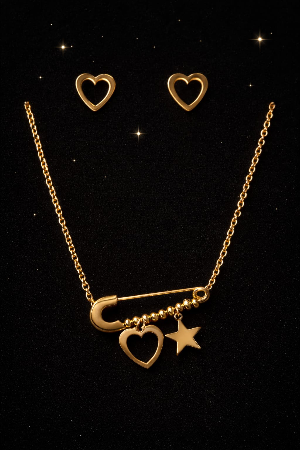 Set Amor Estelar – Collar y Aretes