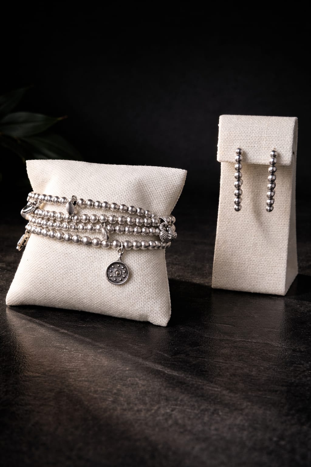 Set Plata Encantada – Pulsera y Aretes