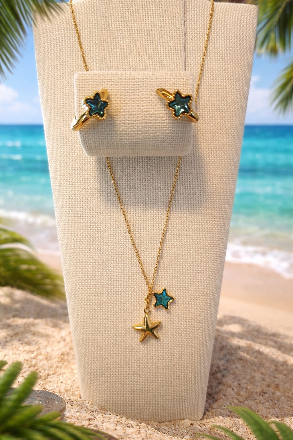 Collar con Pendientes