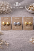 Aretes Textura Royal Zamak